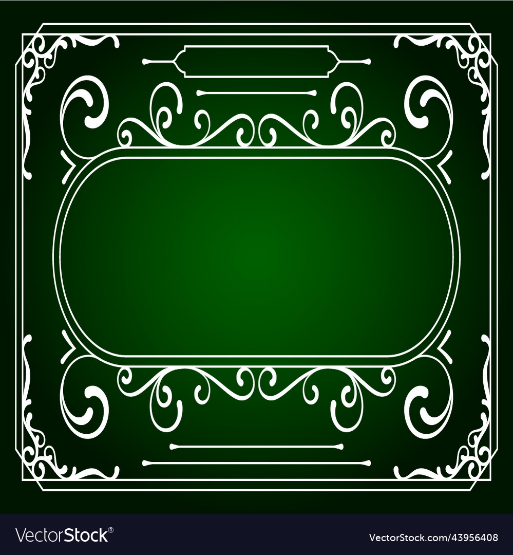 Flower frame pattern with background