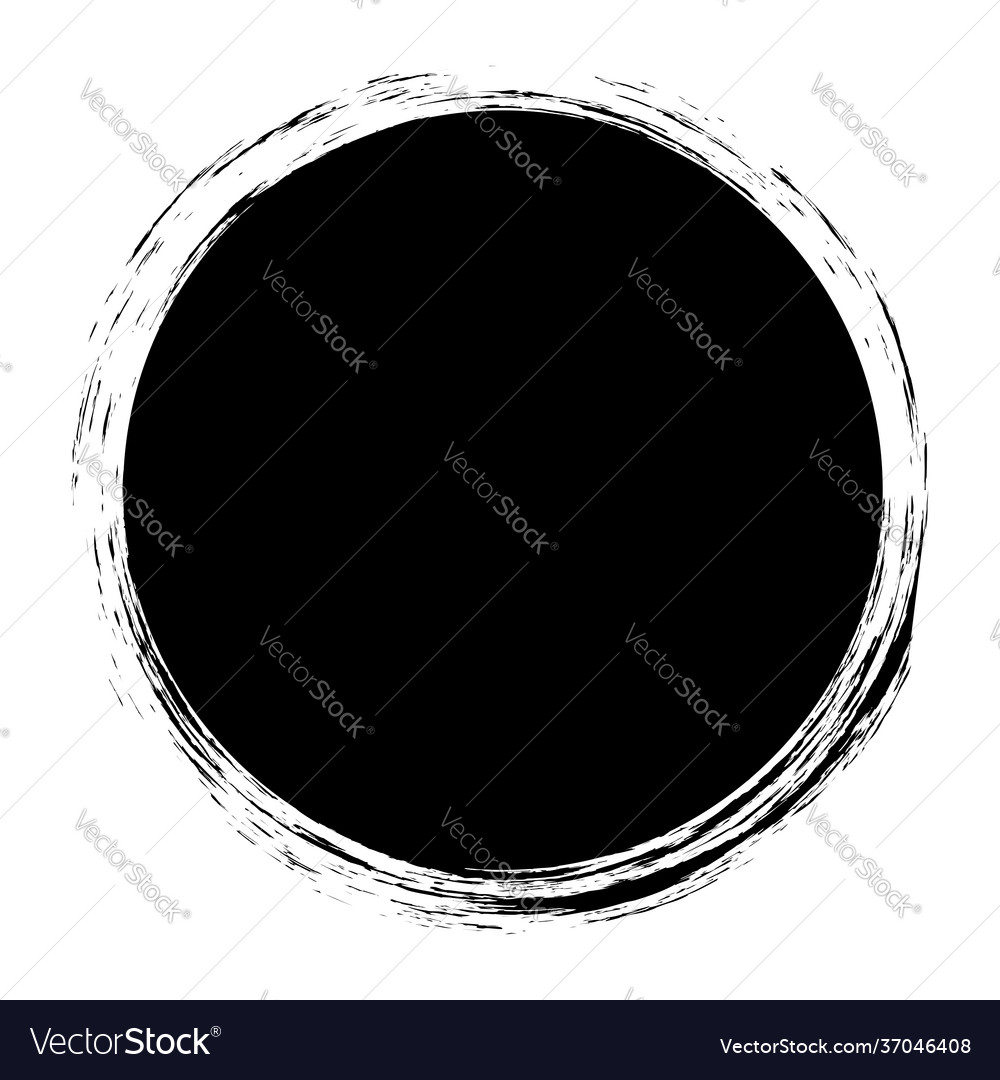 Grungy circle blob blotch vector image Grungy circle blob blotch
