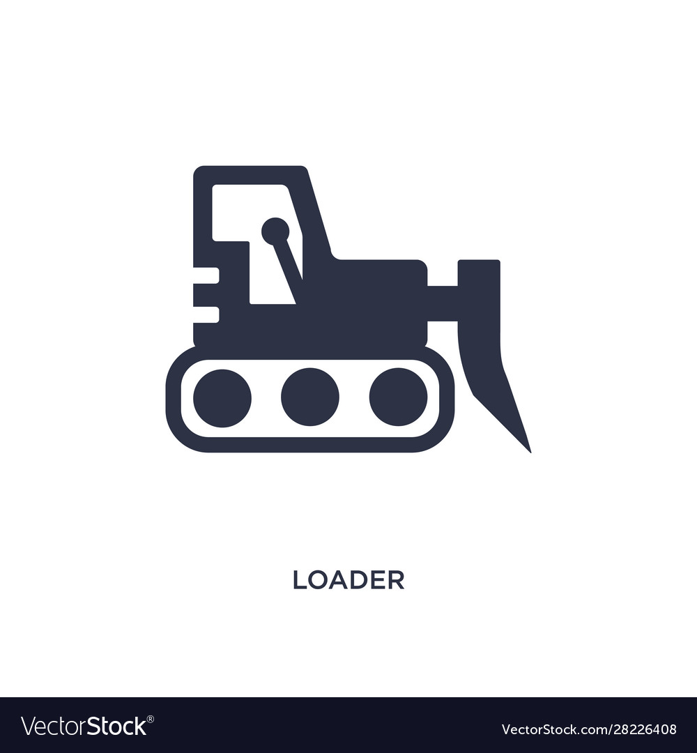 Loader icon on white background simple element