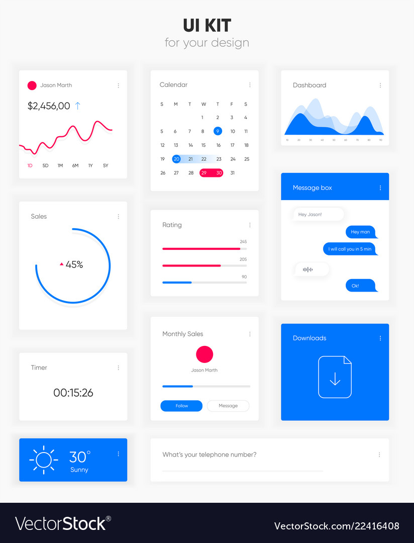 Modern UI Kit - Digital Interface