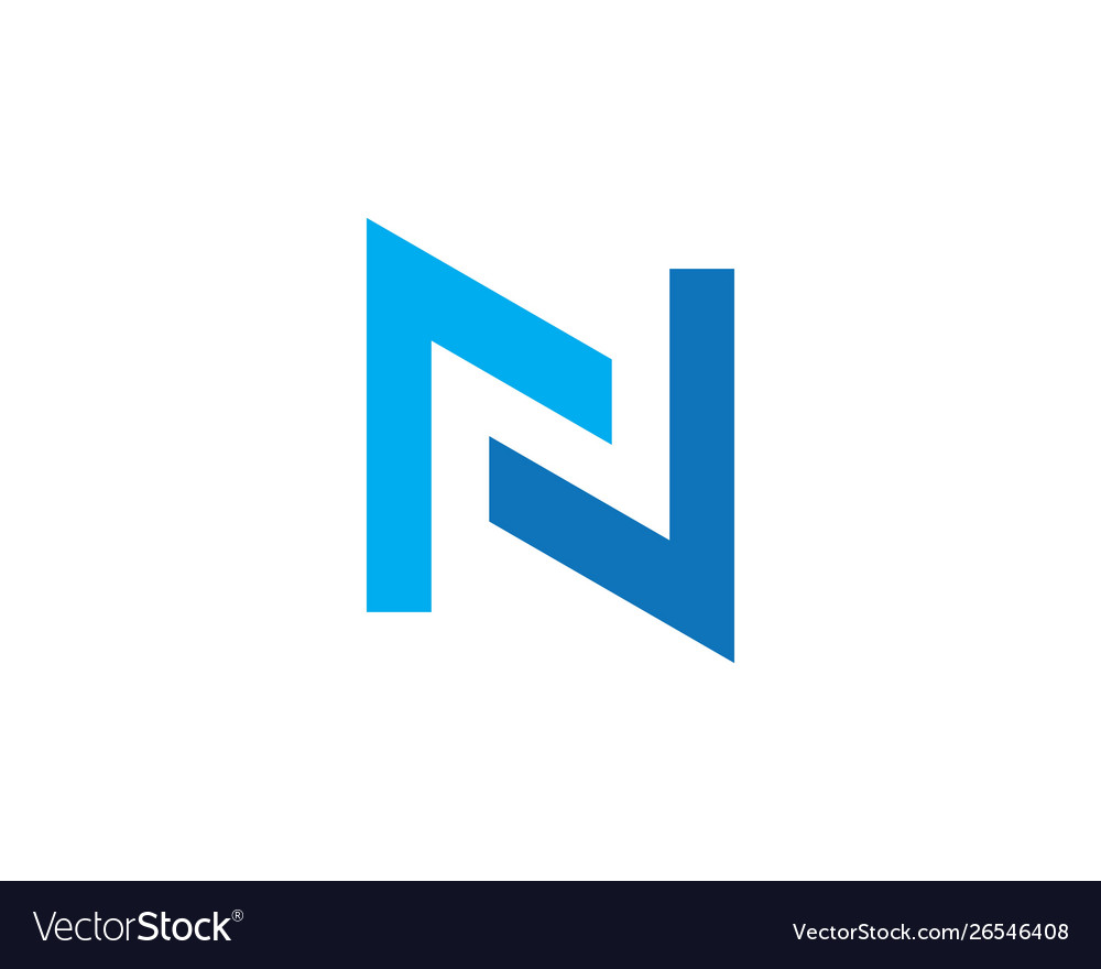 N letter logo business Royalty Free Vector Image