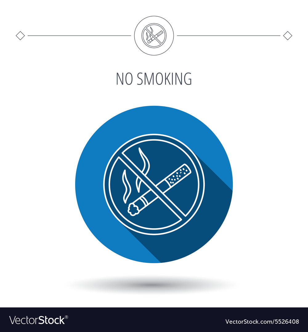 No smoking icon stop smoke sign