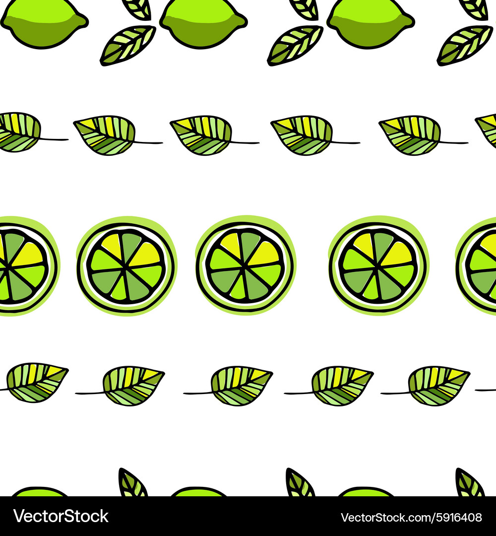 Seamless pattern with lemons Royalty Free Vector Image