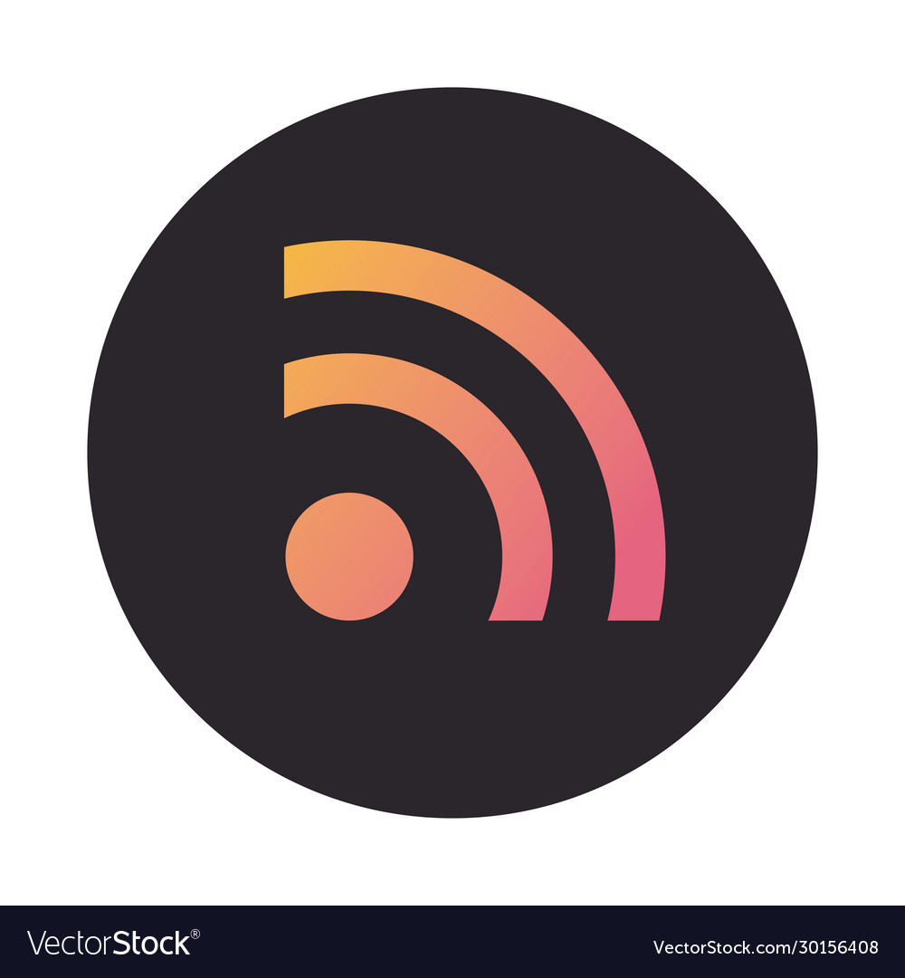 Wifi connection signal block style icon Vector Image Wifi connection signal block style icon