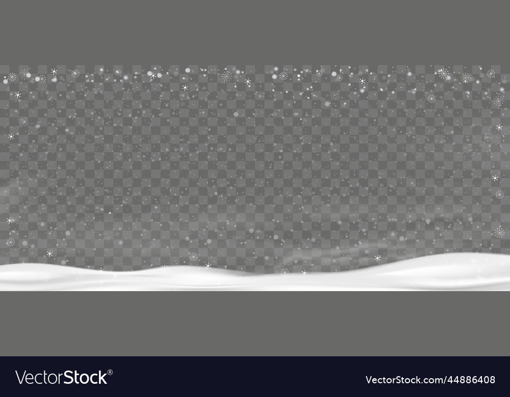 Winter background with snow falling Vector Image Winter background with snow falling