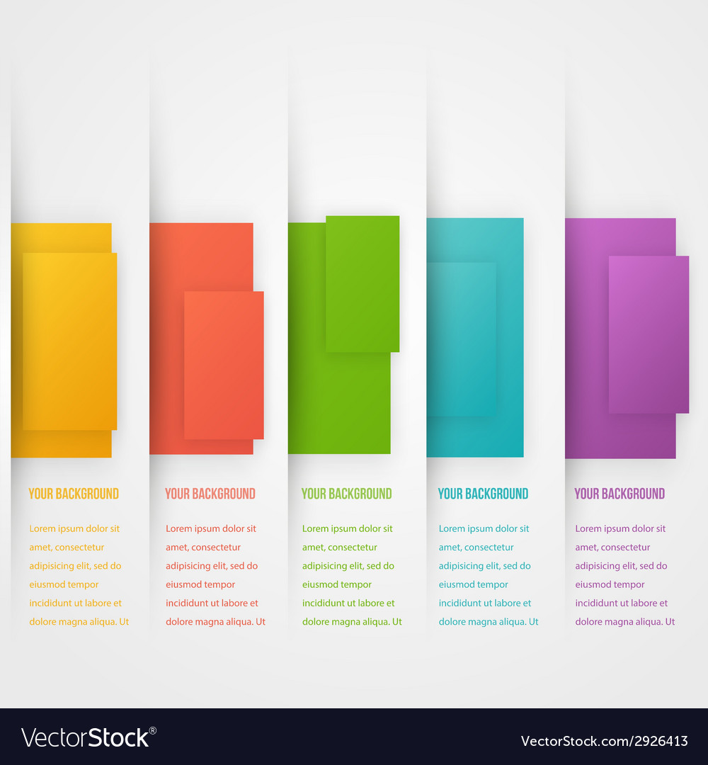 Abstract triangle template banner color set