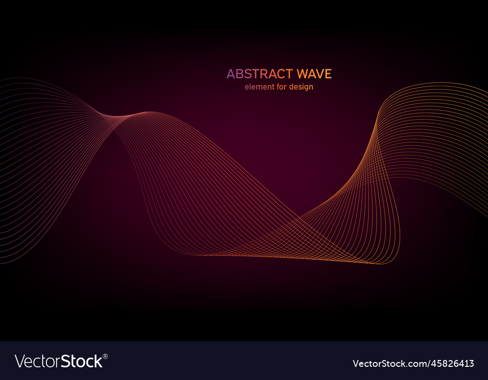 Abstract wave element for design digital vector image Abstract wave element for design digital