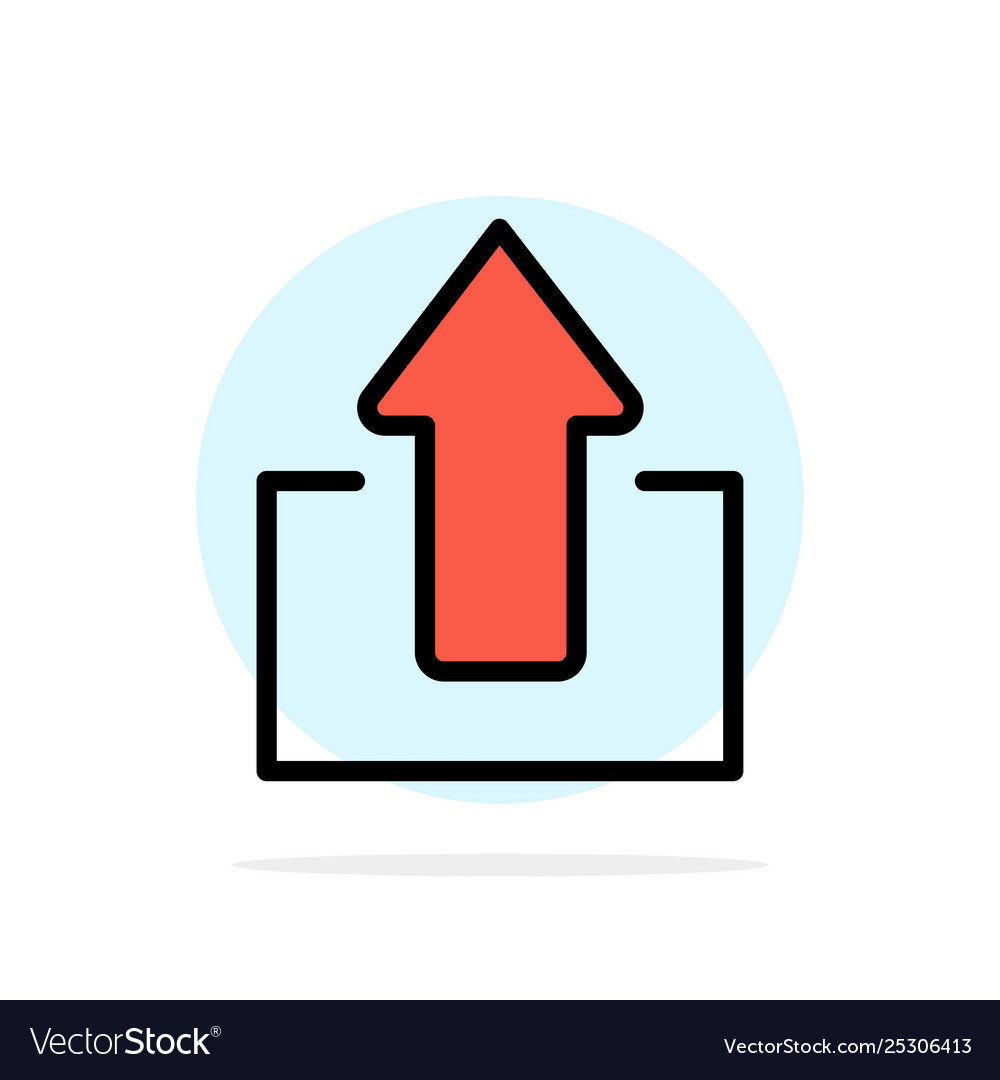 Arrow arrows up upload abstract circle background Vector Image Arrow arrows up upload abstract circle background