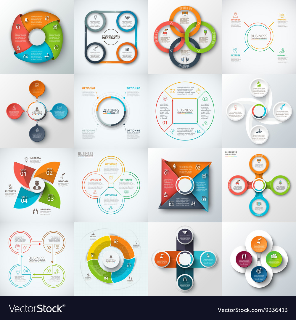 Big set of elements for infographic