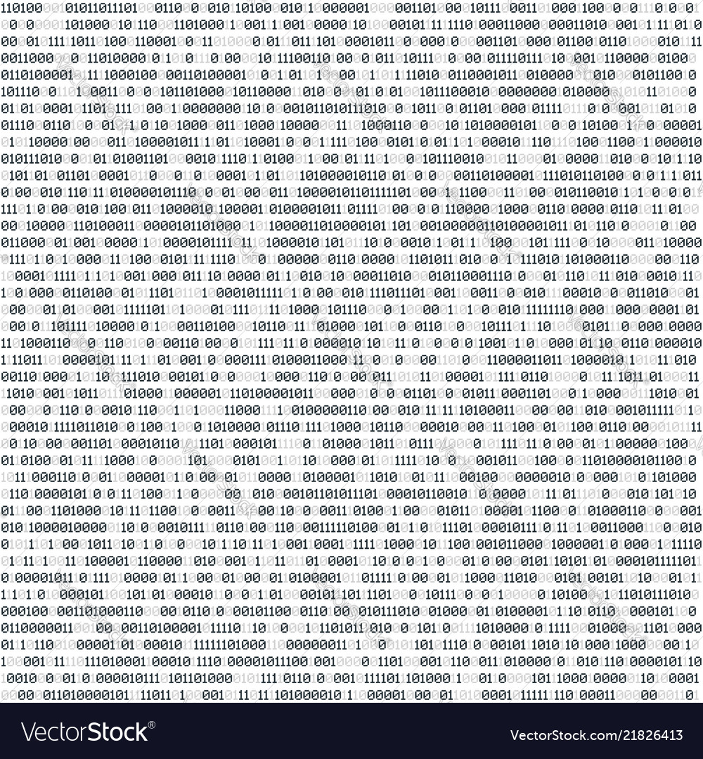 Binary computer code technology horizontal Vector Image image.
