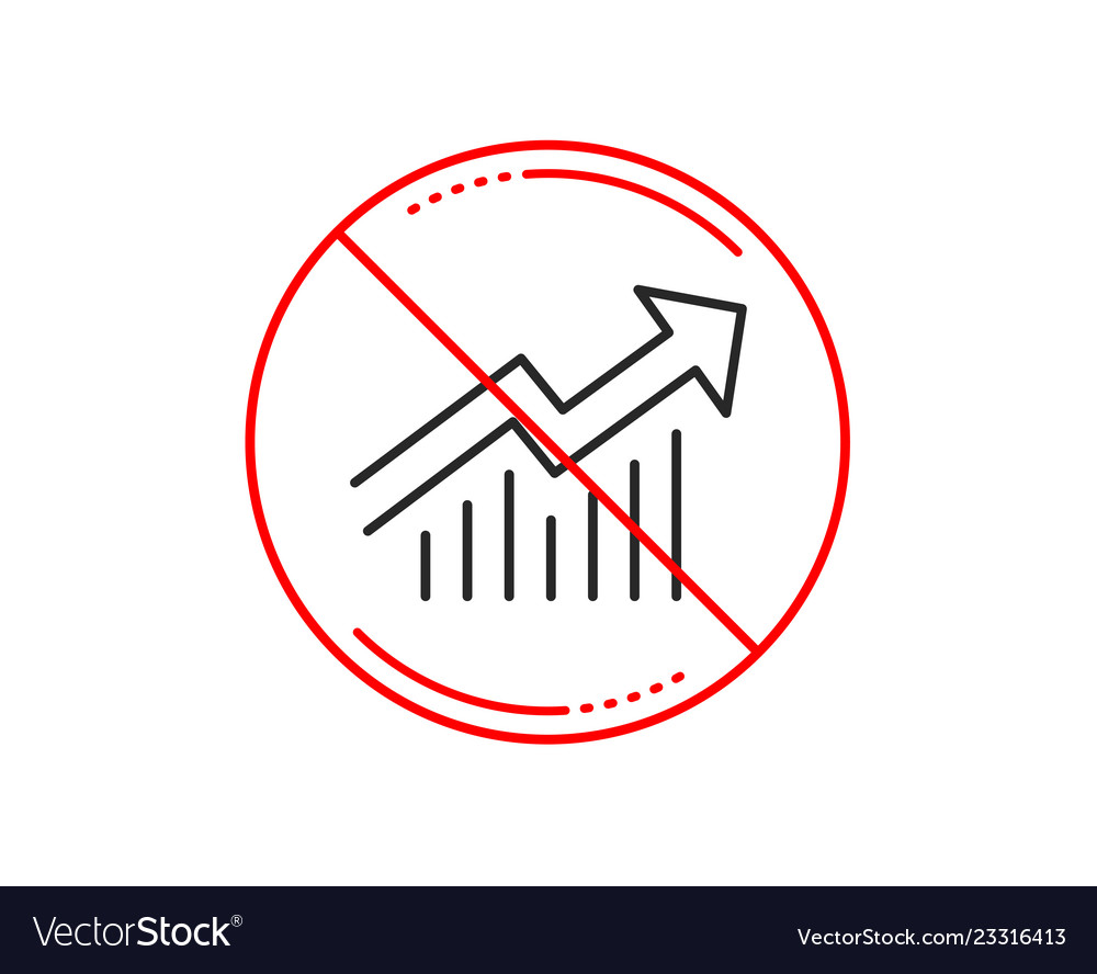Chart line icon report graph sign