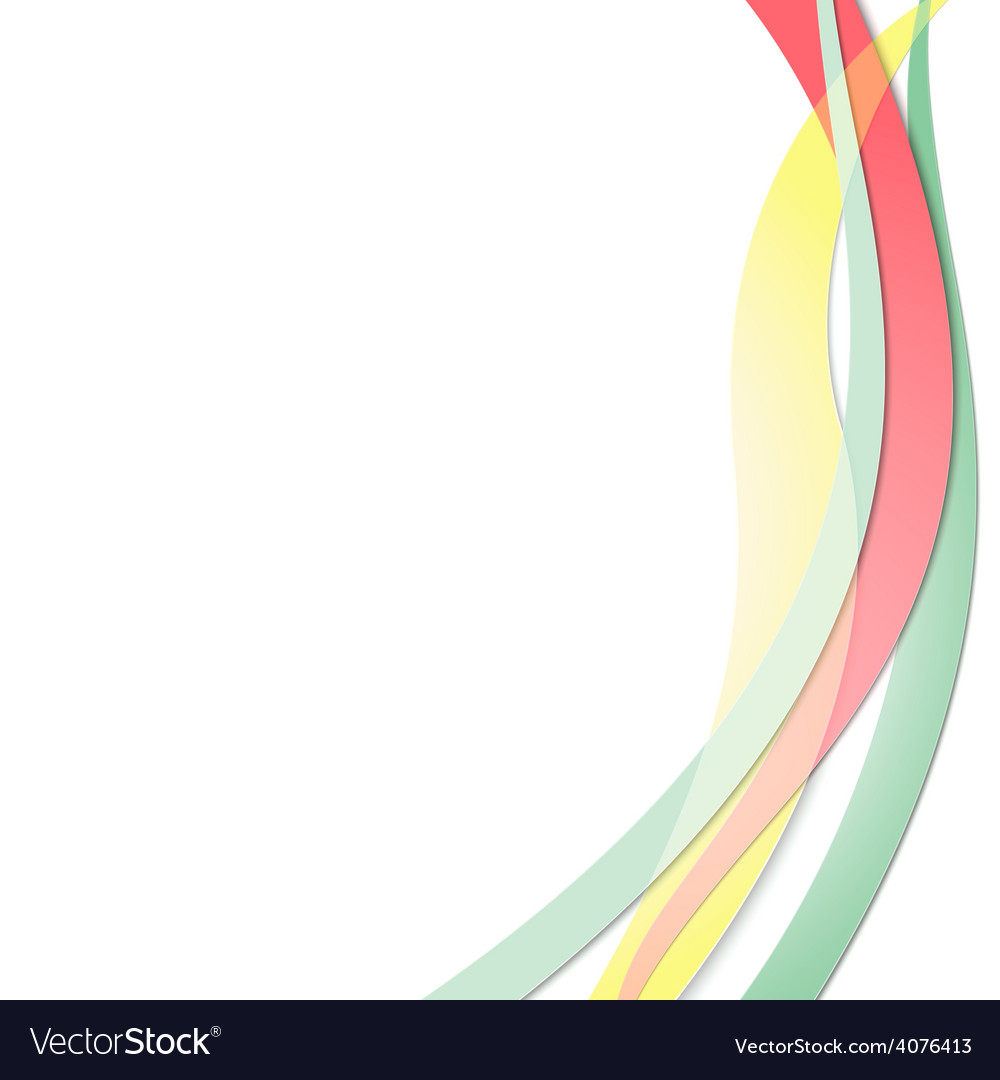 Colored wavy abstract template design