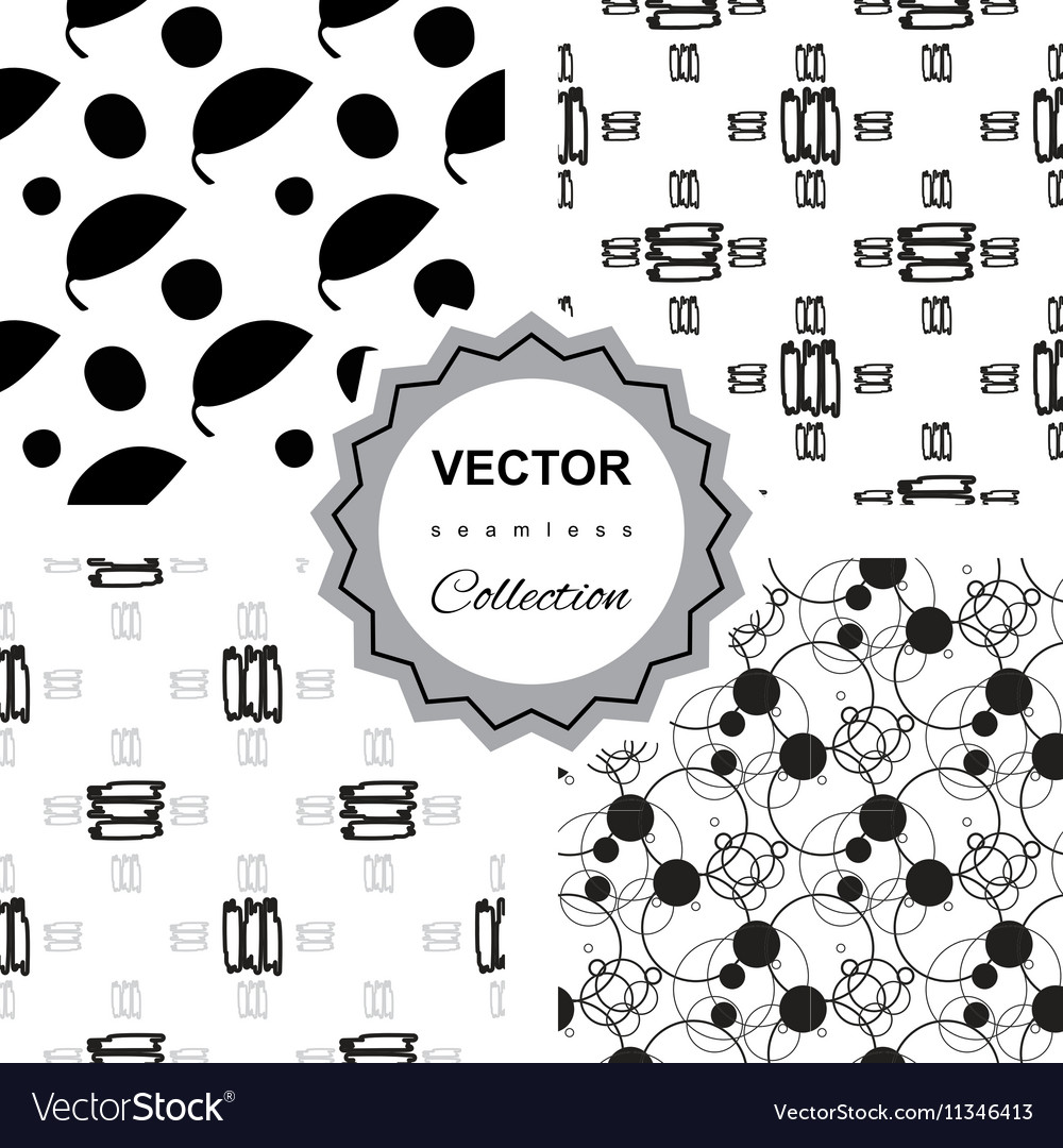 Ddoodle abstract seamless pattern collection