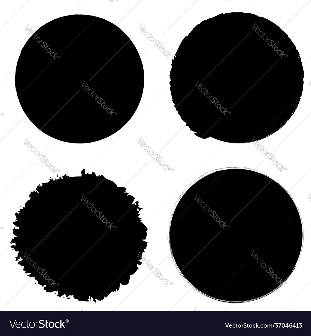 Grungy circle blob blotch vector image Grungy circle blob blotch