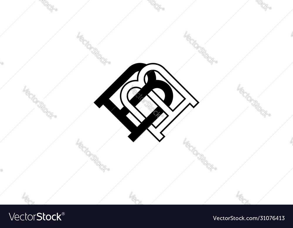 Initial b with link connection logo design concept