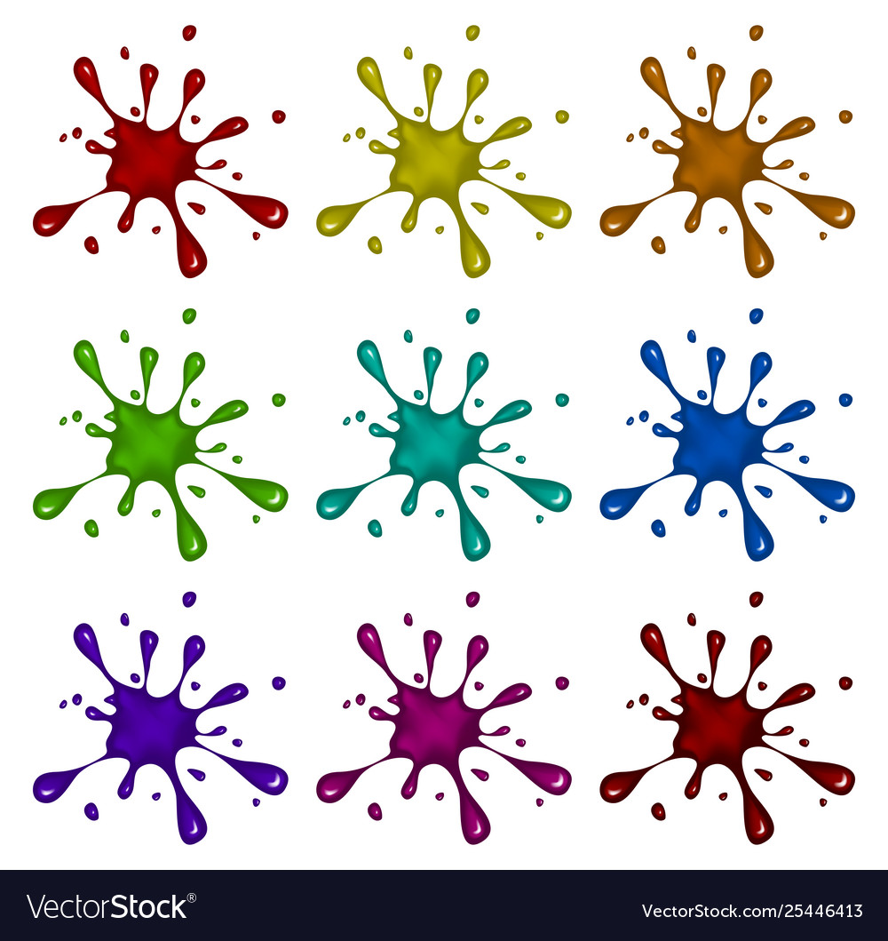 Ink blob blot splash symbol icon design beautiful vector image Ink blob blot splash symbol icon design beautiful