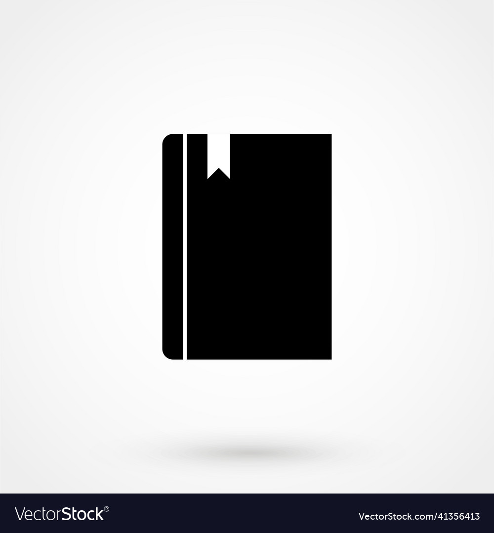 Notebook icon design diary and sketchpad symbol