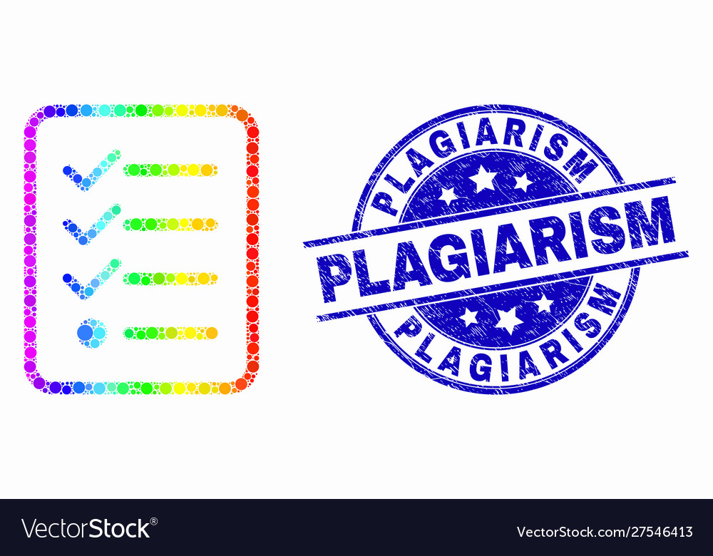 Rainbow colored pixel items list page icon vector image Rainbow colored pixel items list page icon