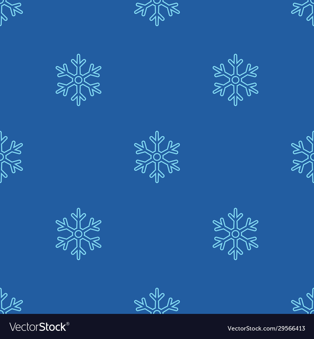 Seamless snowflakes pattern background vector image Seamless snowflakes pattern background