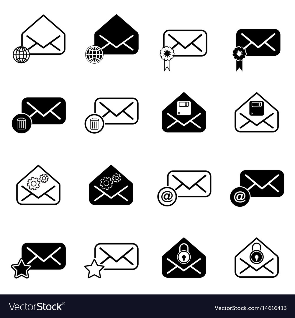 Set with post icons