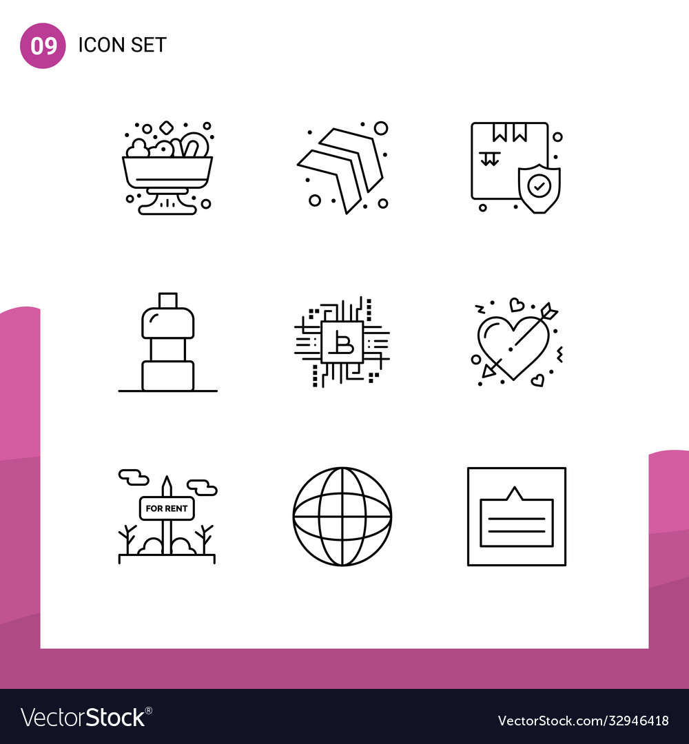 9 universal outlines set for web and mobile