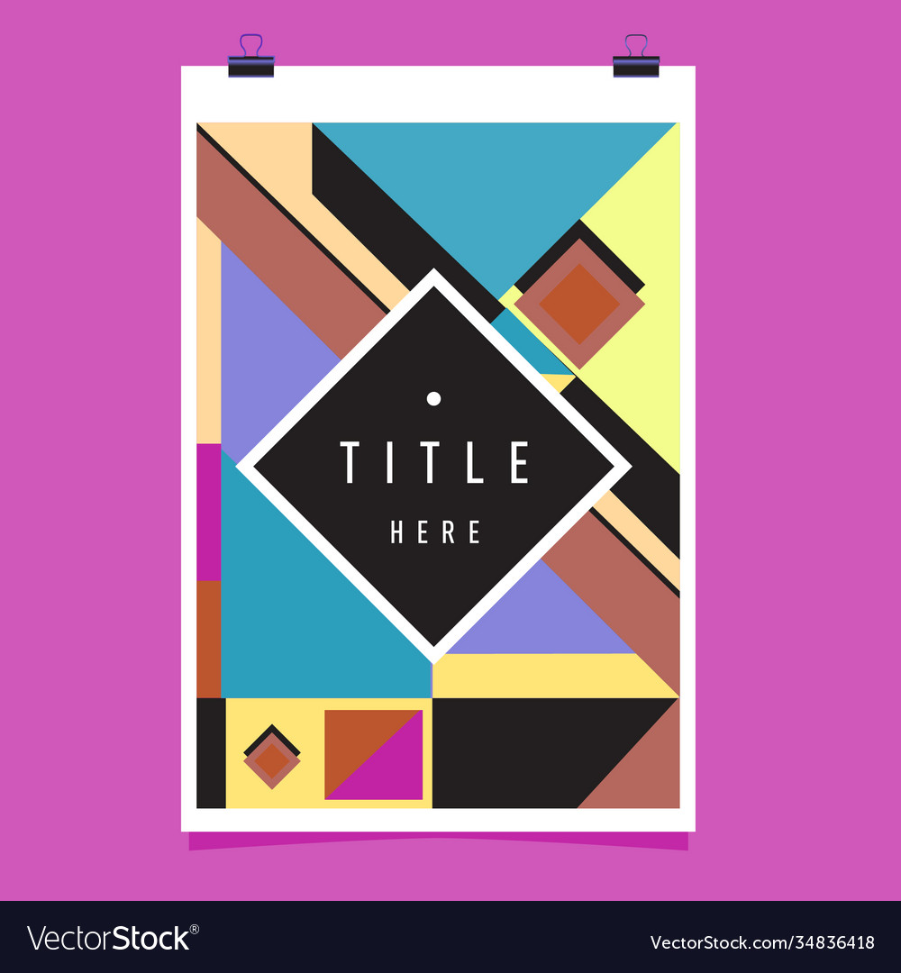 Abstract colorful geometric pattern background