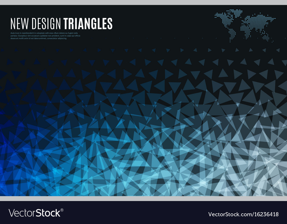 Abstract design background with triangles