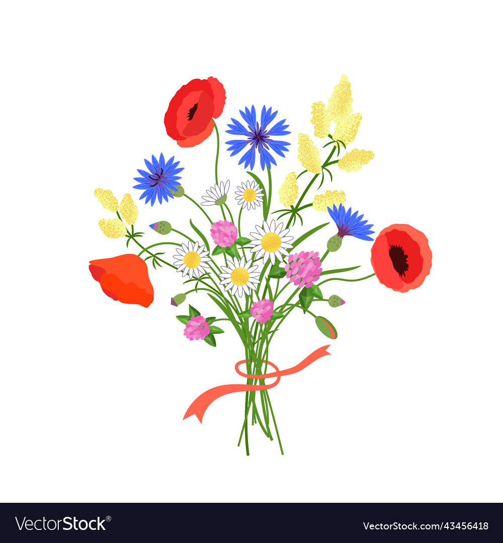 Blumenstrauß der Wiesenblumen
