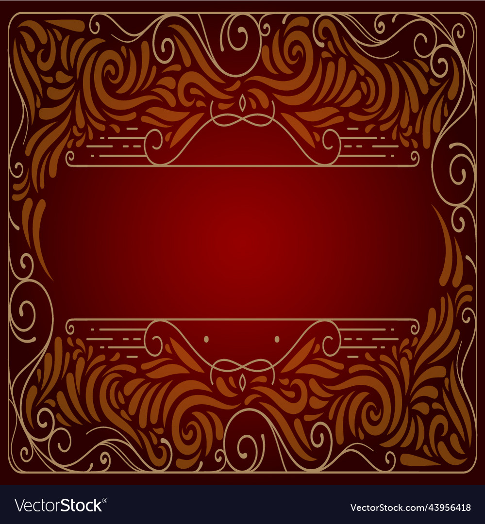 Flower frame pattern with background