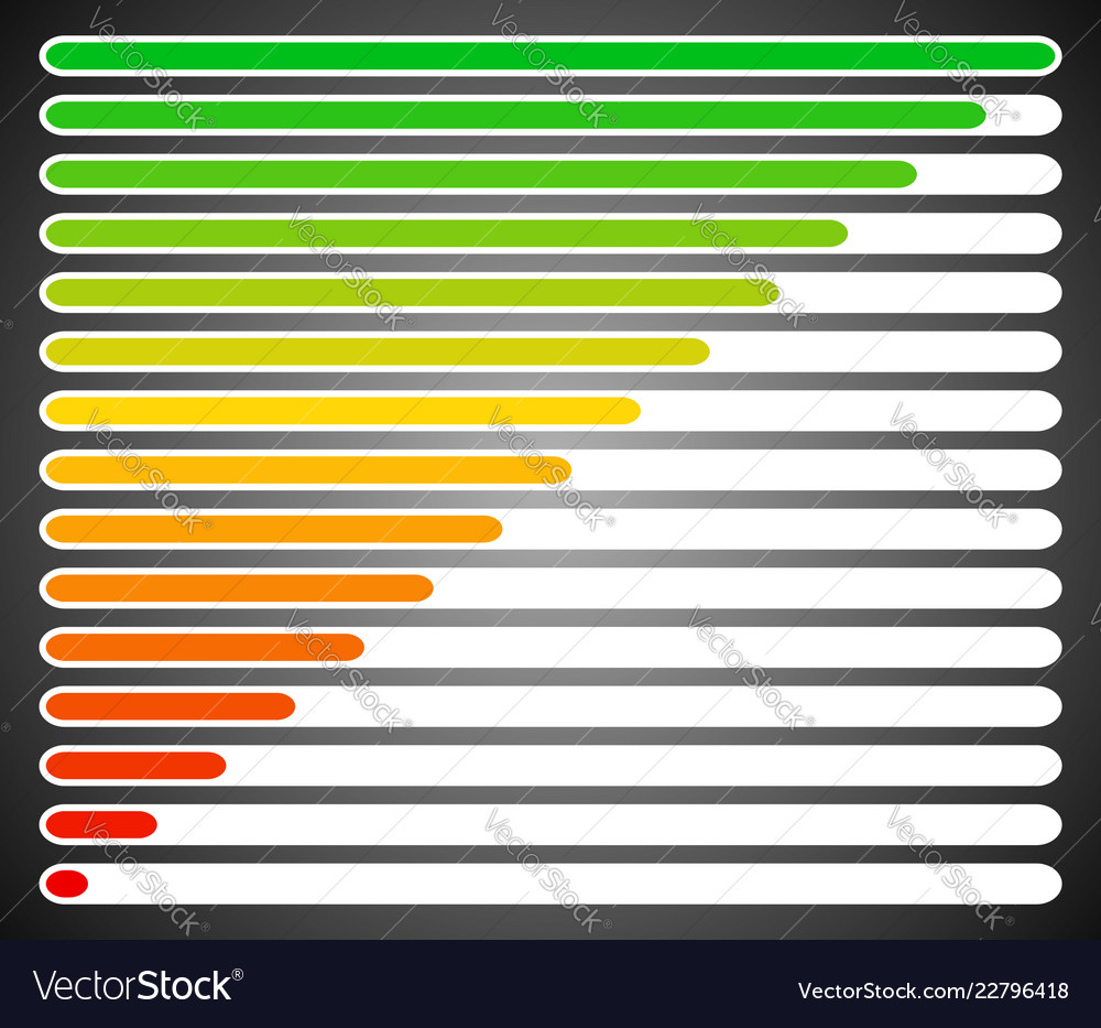 Progress loading bars vector image Progress loading bars