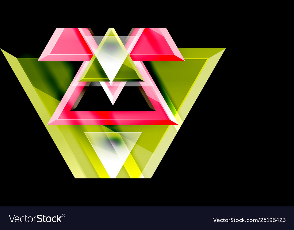 3d triangular minimal abstract background