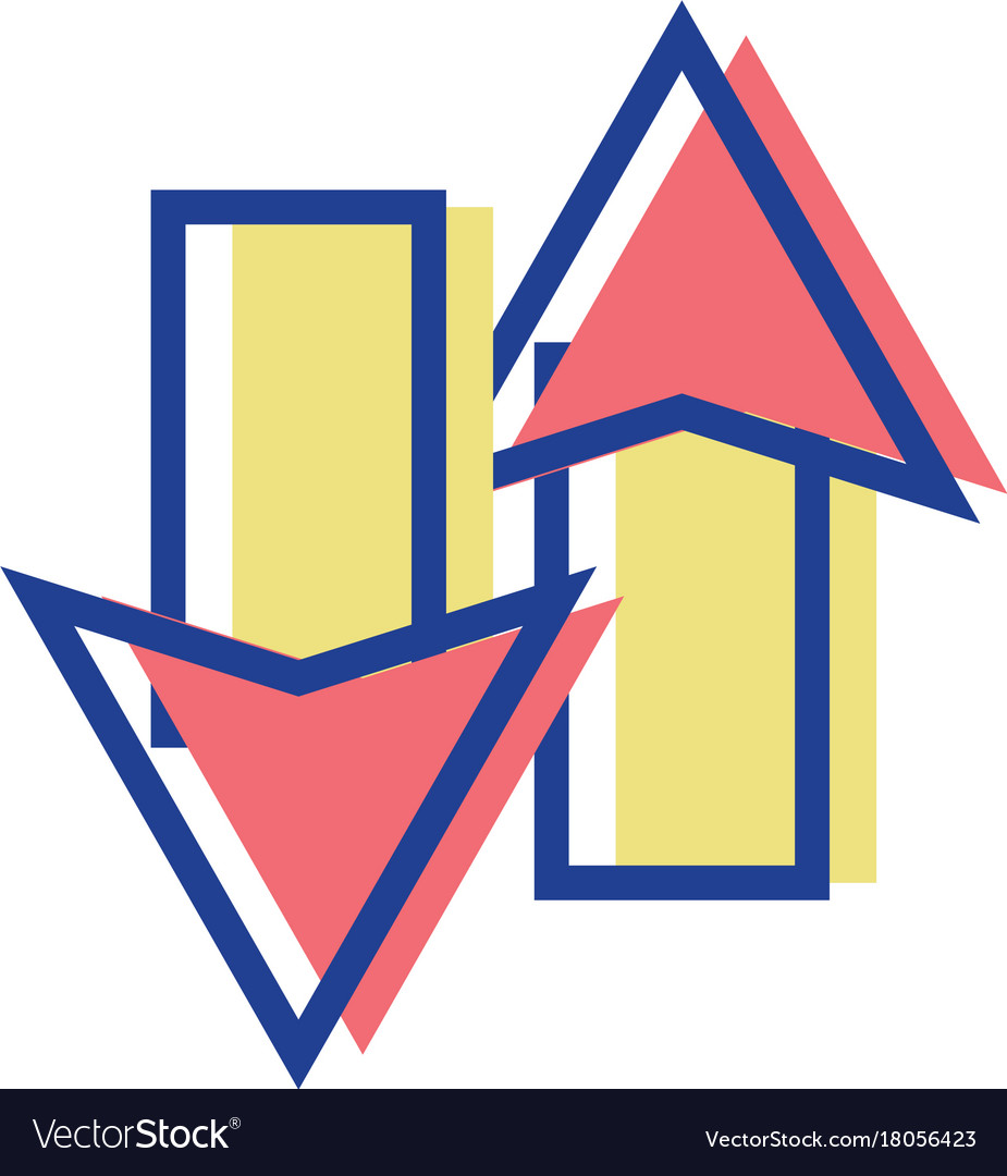 Color arrows loading in process icon