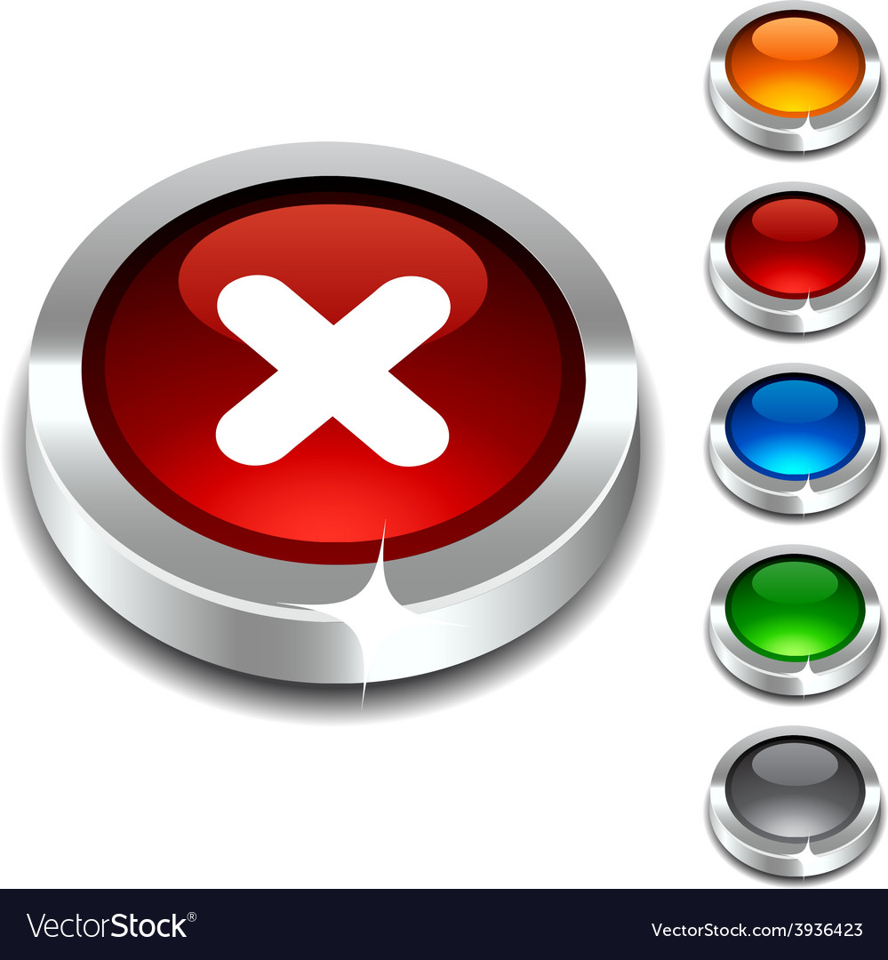 Cross 3d button