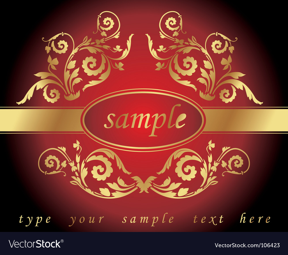 Golden frame Royalty Free Vector Image - VectorStock