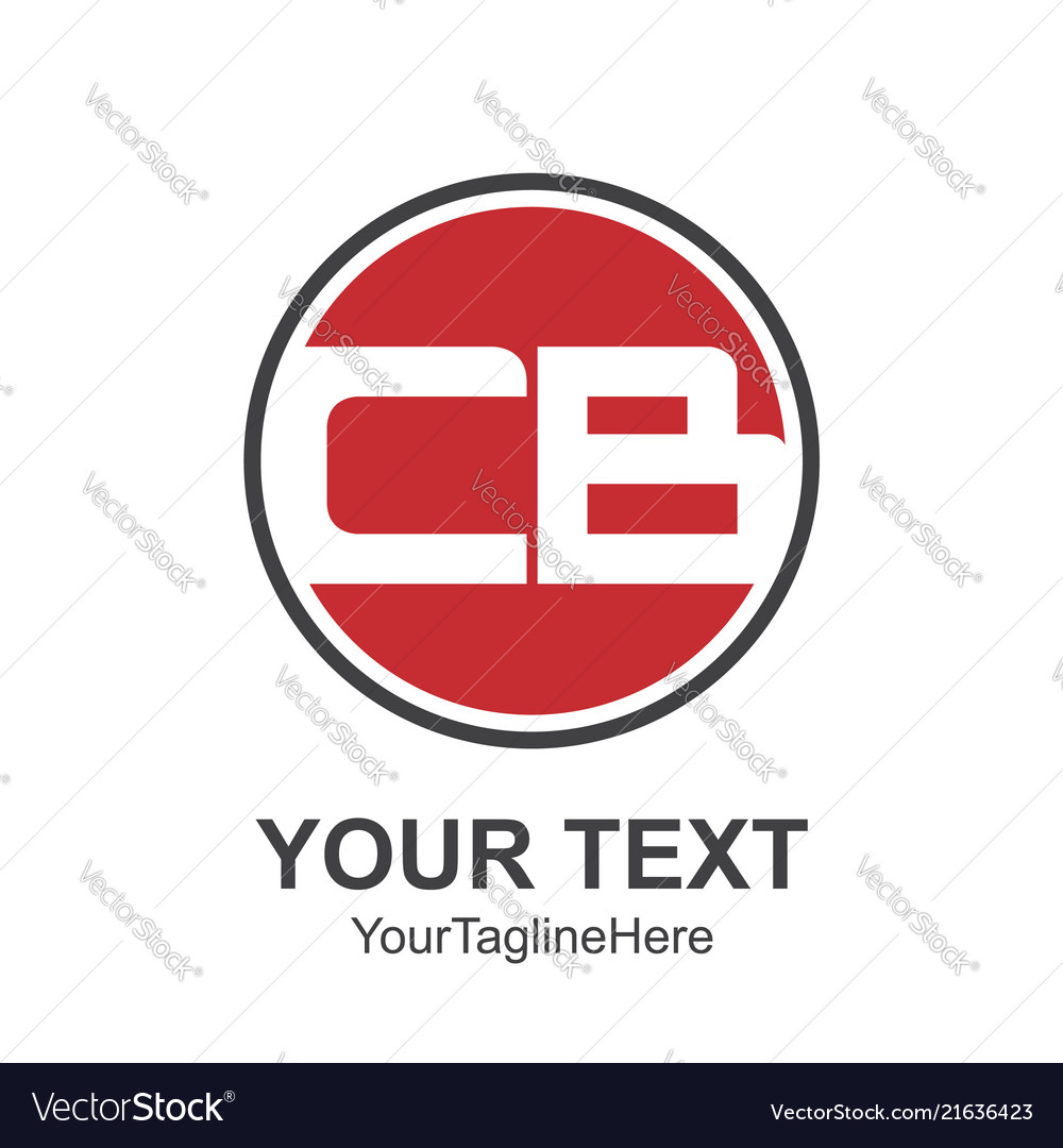 Ursprünglicher Buchstabe cb Logo Design Template Element