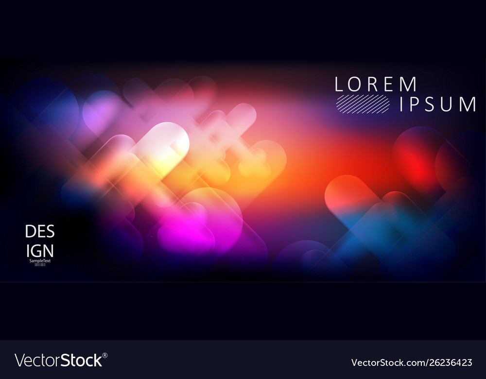 Multicolored abstract design with light