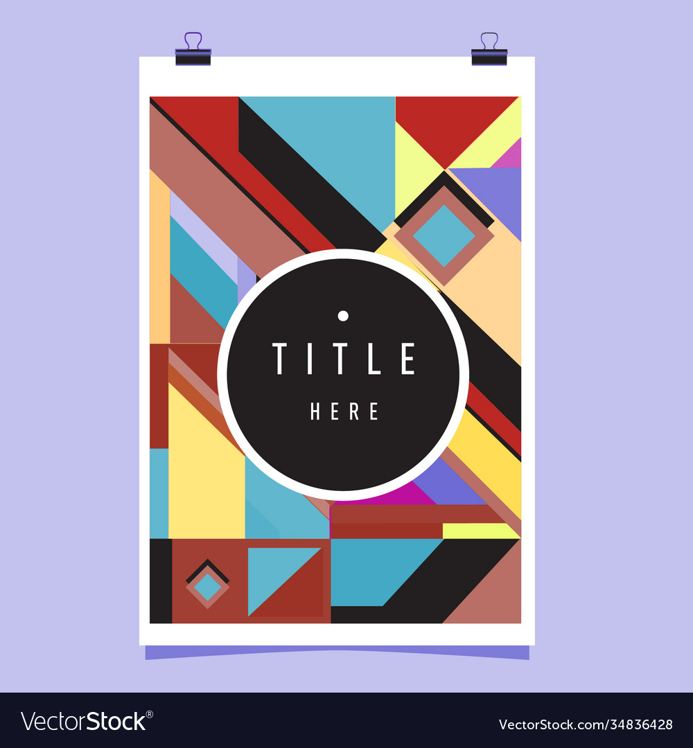 Abstract colorful geometric pattern background