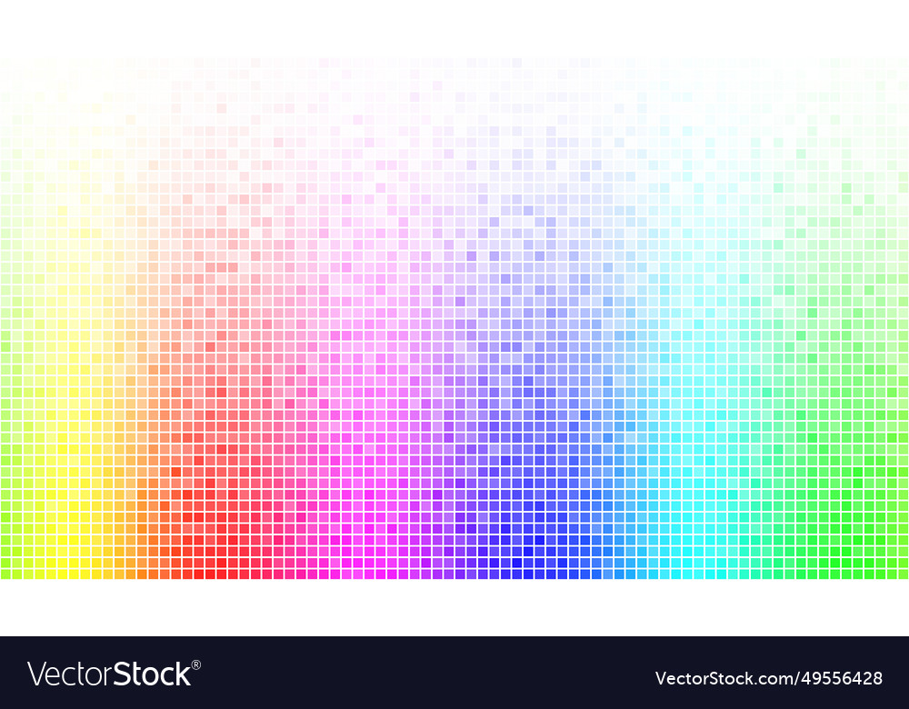 Abstract spectrum colorful bottom mosaic