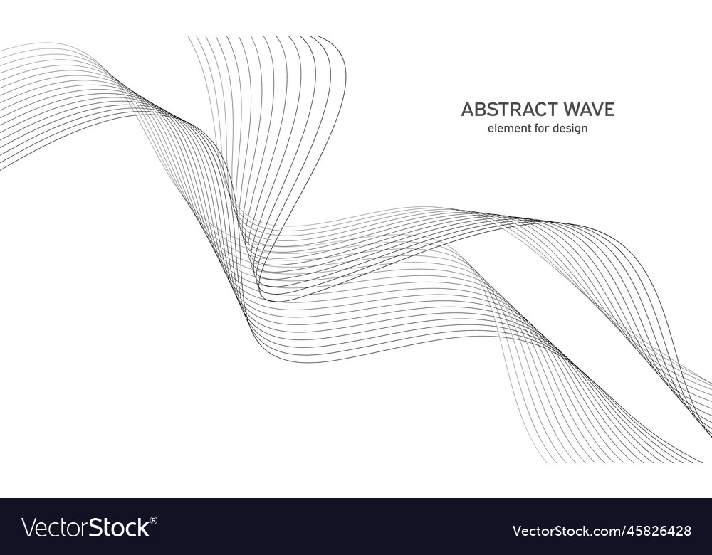 Abstract wave element for design digital vector image Abstract wave element for design digital