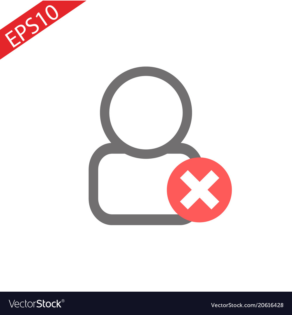 Add or plus user line icon isolated vector image Add or plus user line icon isolated
