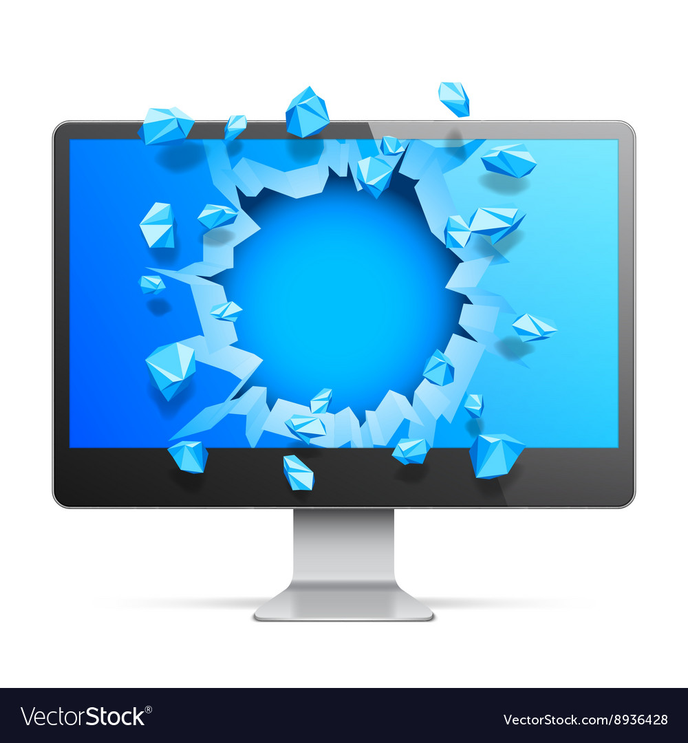 Cracked Computer Screen