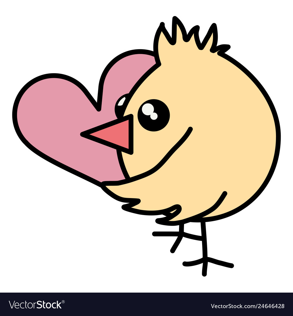 Cute little chick easter character Vector Image Cute little chick easter character