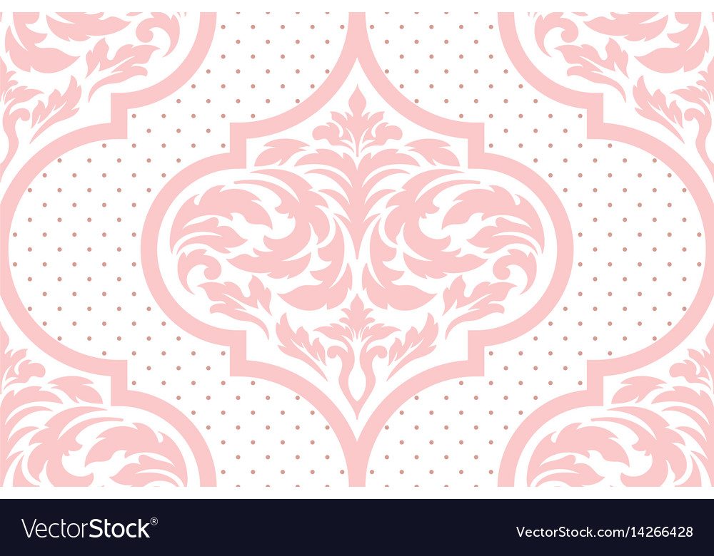 Elegante Damask Blumenmuster