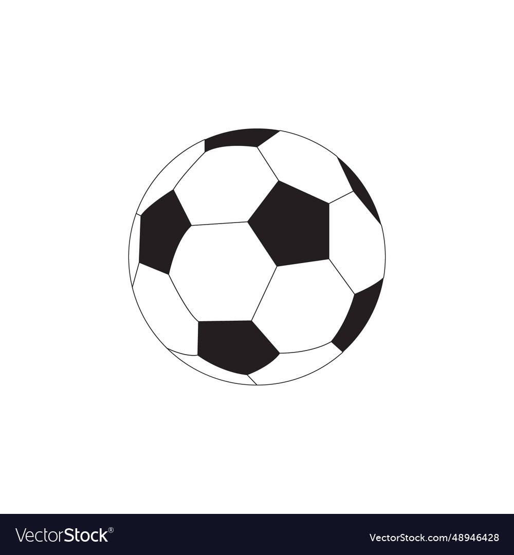 Football icon soccer ball sign Royalty Free Vector Image