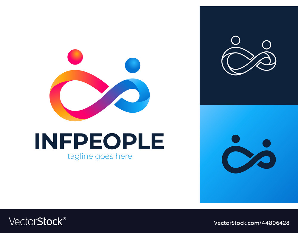 Infinity people logo and symbols