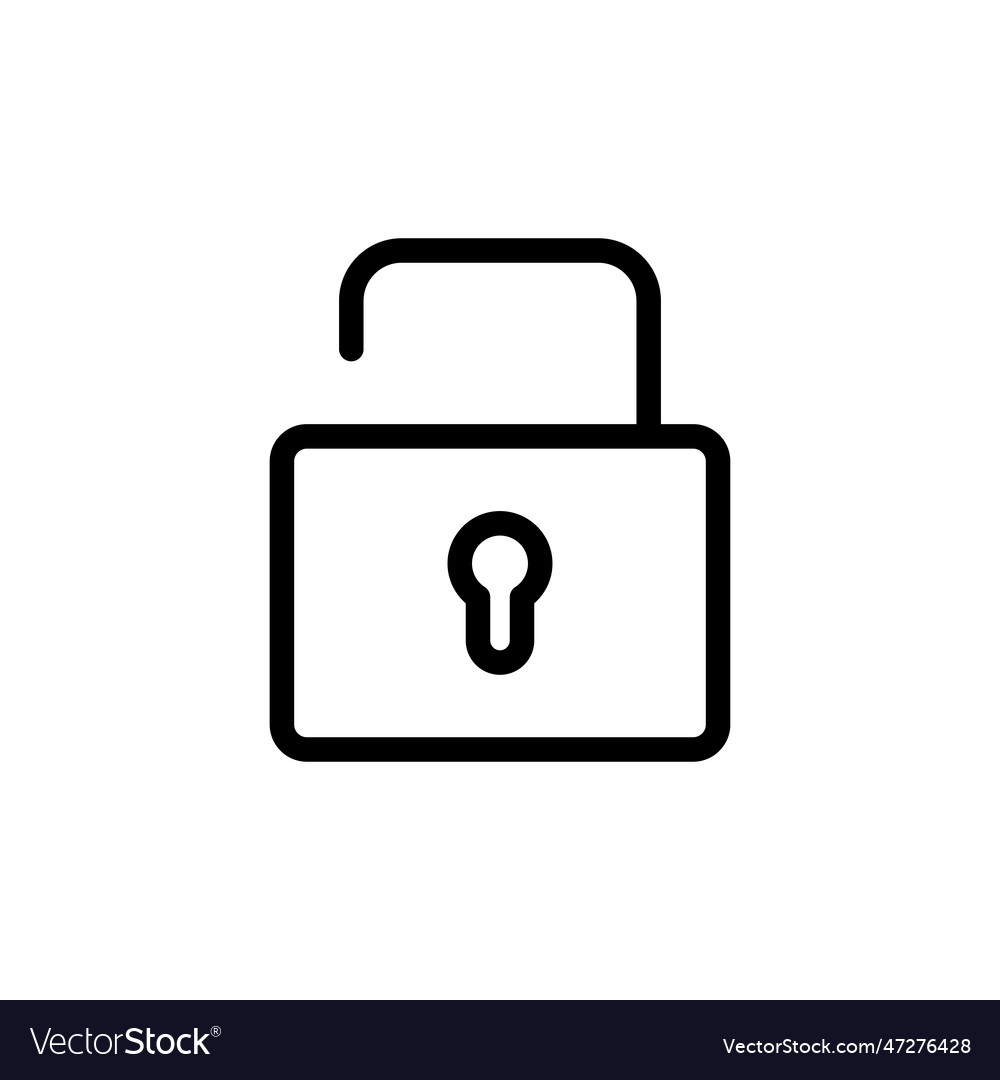 Lock icon padlock encryption security vector image Lock icon padlock encryption security