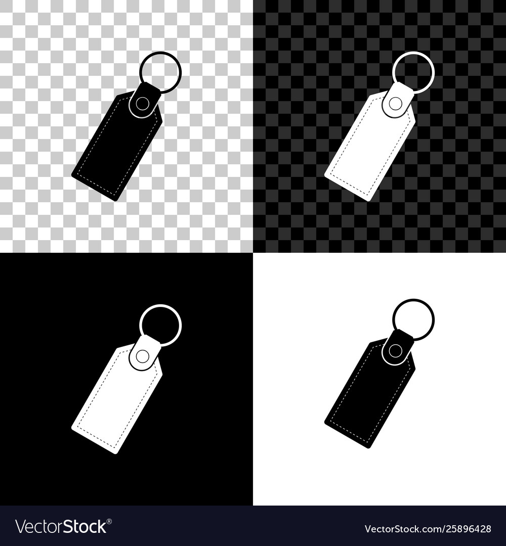 Rectangular key chain with ring for icon