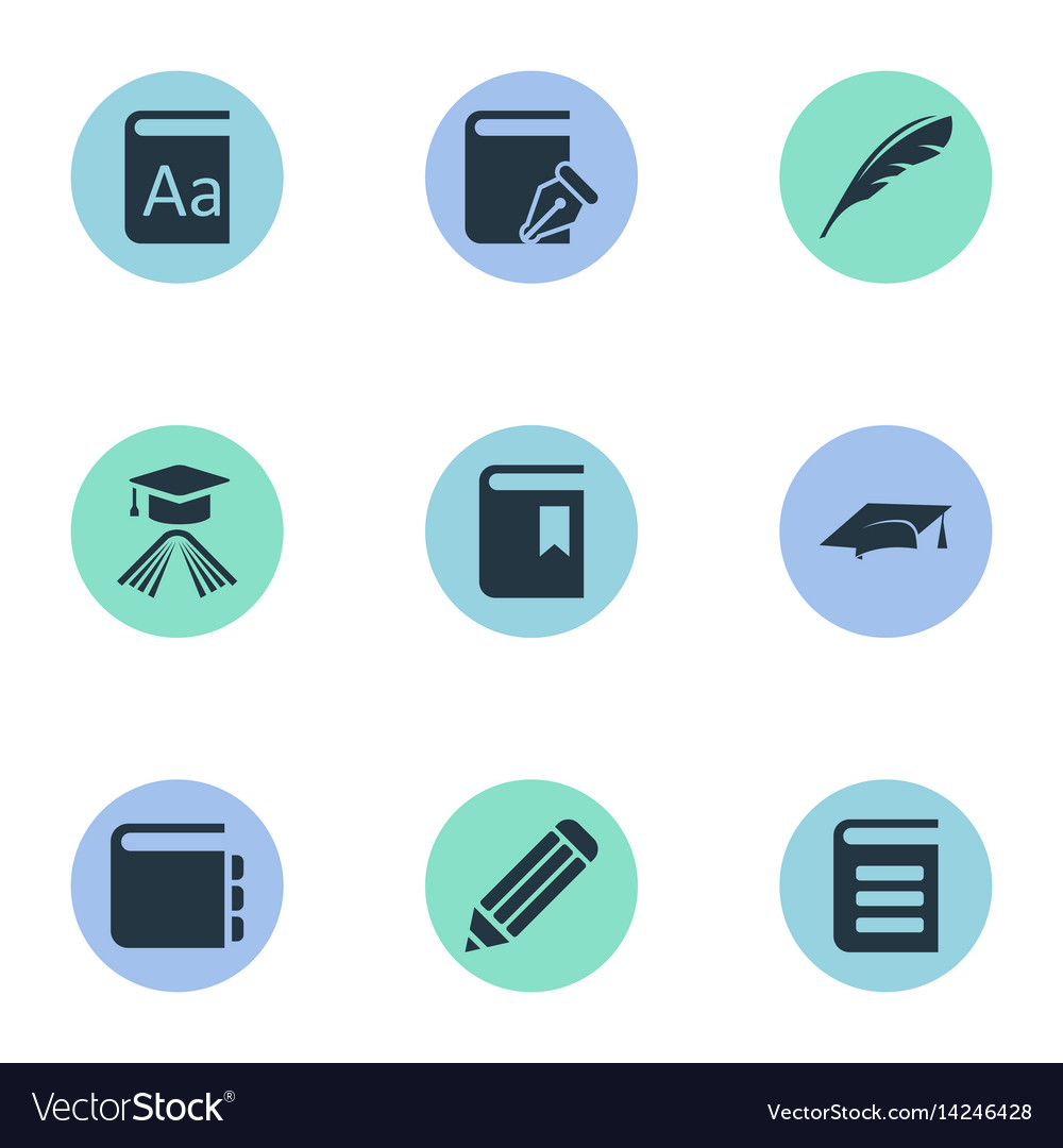 Set of simple knowledge icons