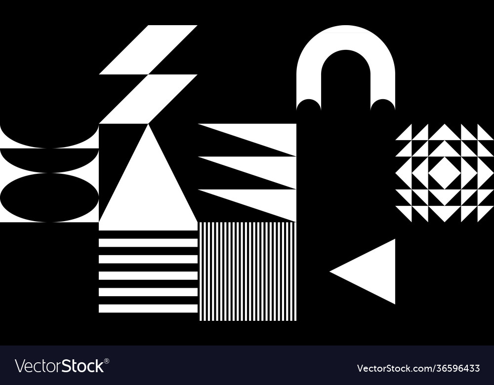 Abstract pattern design elements vector image Abstract pattern design elements