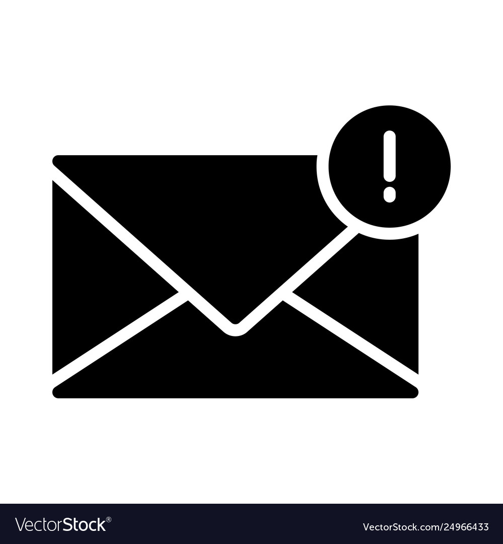 Email error vector image Email error